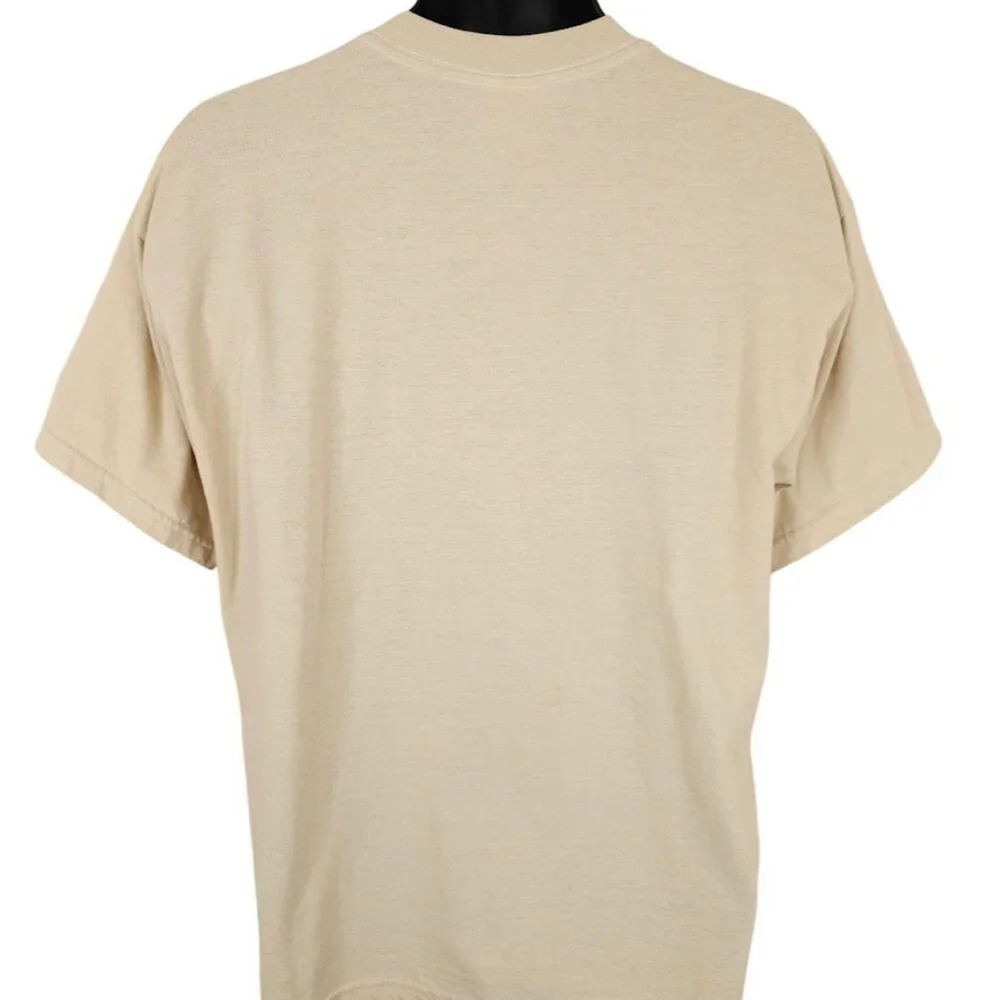 Vintage Eyes Of The Wolf T Shirt Mens Size Large Beige Y2K Native Jan Taylor Art - Picture 5 of 7
